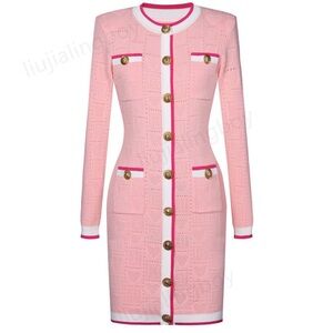 Productseeker Barbie Pink Heart Knit Dress – Size L (NWT